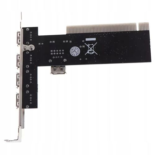 Kontroler Adapter Karta PCI 32x - 4x USB 2.0 + 1x USB 2.0 Wewnętrzny na Arena.pl