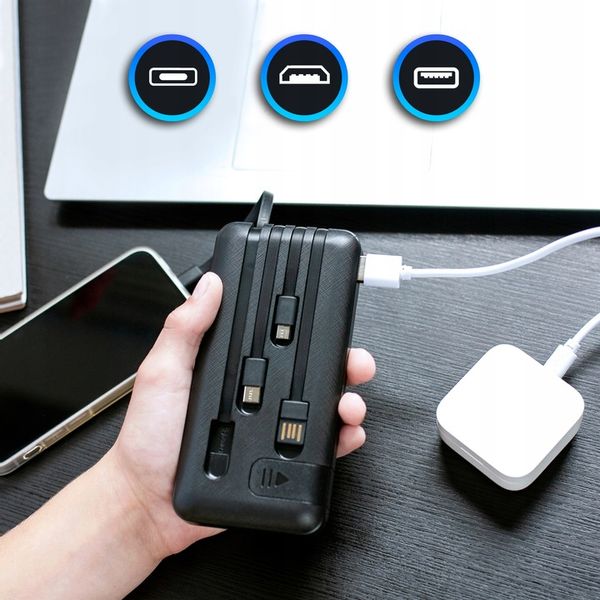 Powerbank 20000 mAh USB-C + KABLE PODSTAWKA zdjęcie 11