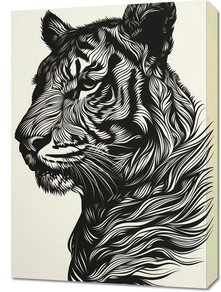 Obraz 50x70cm Tygrysi Gwizd zdjęcie 1