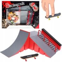 ZESTAW FINGERBOARD RAMPA ZABAWKA DLA DZIECI SKATEPARK + DESKOROLKA