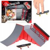 ZESTAW FINGERBOARD RAMPA ZABAWKA DLA DZIECI SKATEPARK + DESKOROLKA