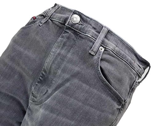 Damskie jeansy Tommy Jeans Sylvia High DW0DW14123 szare rurki - W31/L32 na Arena.pl