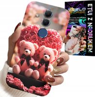 ETUI DO HUAWEI MATE 20 LITE - RODZINKA RÓŻANYCH MISIÓW SERCE + SZKŁO