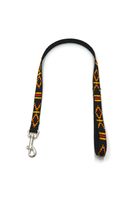 A-477 PEJCZ, KRÓTKA SMYCZ DLA PSA TAŚMA INDIAŃSKA 20mm/80cm Kolor - CZARNY