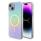 Etui Guess do iPhone 15 Plus, iPhone 14 Plus, Turkusowy, MagSafe