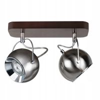 KINKIET SPOT LIGHT BALL WOOD BRĄZOWY/SZARY 5131276