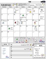 Suchościeralny planer na lodówkę (standard - zestaw)