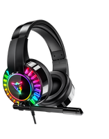 SŁUCHAWKI Gamingowe z MIKROFONEM Podświetlenie LED RGB PC PS4 PS5 Xbox