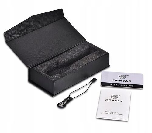 Zegarek Męski Elegancki Benyar Chronograf +Pudełko na Arena.pl