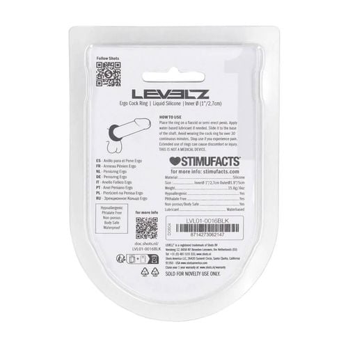 ergo liquid silicone cockring - black na Arena.pl