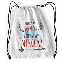 Plecak Dla Mikołaja Sportowy Szkolny Worek Torba Z Nadrukiem Ze Zdjęciem