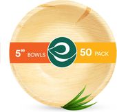 ECO SOUL Ekologiczne Miski z Liści Palmowych 13 cm x 3 cm 50 sztuk
