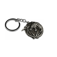 Wolf Medallion | 6 cm | Metal | Brelok Gamingowy | Witcher