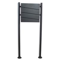 18445   Skrzynka pocztowa z okienkami grafitowa stojąca