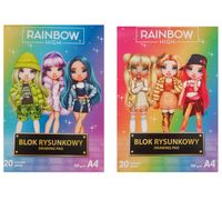 blok rysunkowy a4/20k rainbow high 100g a'10 2987