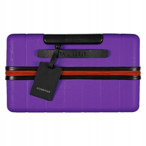 Walizka Średnia, Ciche i Skrętne Kółka 360°, Zamek TSA, ABS, Fioletowy na Arena.pl