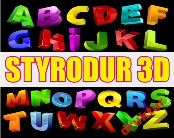 Litera 3D Styrodur Litery malowane reklama 50cm zdjęcie 1