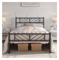 Łóżko metalowe rama łóżka ze stelażem 90x200cm