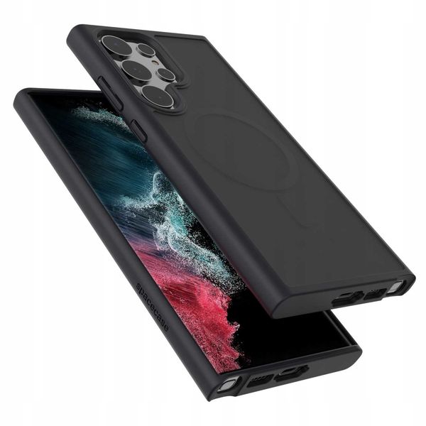 Spacecase Hybrid Mag Galaxy S22 Ultra Black zdjęcie 4