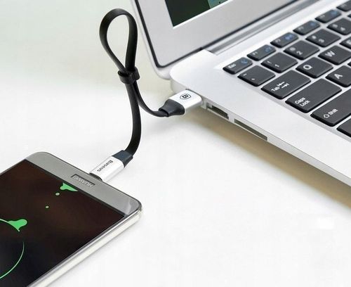 Krótki Płaski Kabel USB-C do Android Auto | 23cm na Arena.pl