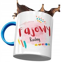 Kubek Błękitny Dla Radnego Fajowy Radny Z Nadrukiem Ze Zdjęciem