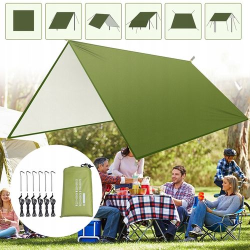 PLANDEKA NAMIOTOWA 3 X 3 M, PLANDEKA NA HAMAK, WODOSZCZELNA, NA KEMPING na Arena.pl