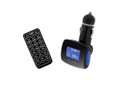 Transmiter FM BLOW USB SD/MMC niebieski + pilot na Arena.pl