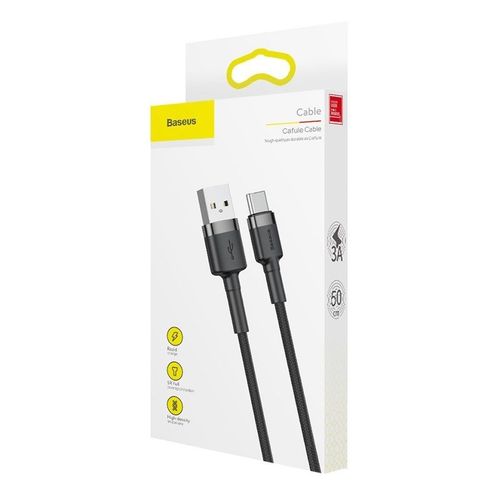 kabel usb do usb-c baseus cafule 3a 1m (szaro-czarny) na Arena.pl