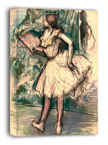 Dancer with a Fan , Edgar Degas - obraz na płótnie 20x30 cm zdjęcie 1