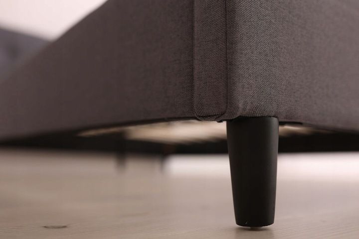 NERI  160X200 ŁÓŻKO TAPICEROWANE SZARE zdjęcie 10