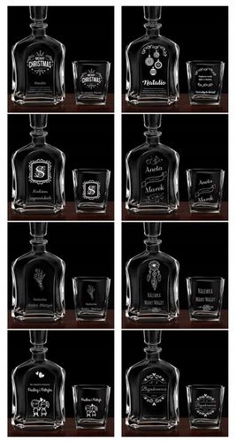 Karafka z Grawerem ze Szklankami Prezent dla Faceta Niego na 50 Urodziny na Arena.pl