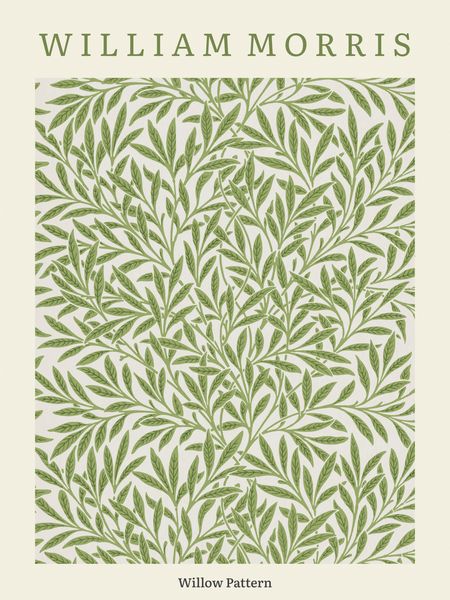 Plakat 60x80cm Design Willow Pattern, Morris Vintage do Salonu zdjęcie 2