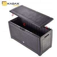 SKRZYNIA OGRODOWA KUFER SCHOWEK 310L BRĄZOWA