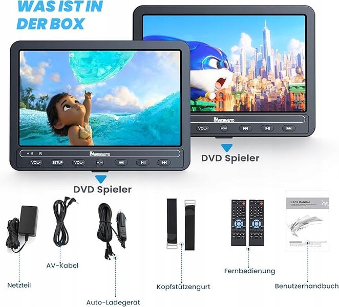 Przenośny odtwarzacz DVD Naviskauto NB0502B zdjęcie 4