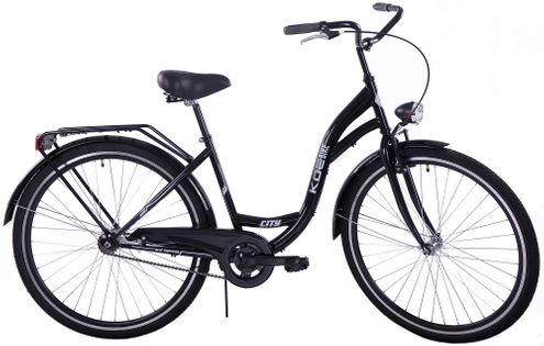 (K14) Rower miejski Kozbike 28 1bieg czarny wersja męska