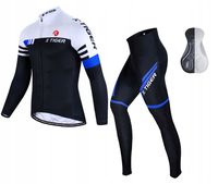 KOSZULKA ROWEROWA LEGGINSY KOMPLET SZYBKOSCHNĄCY