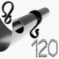 120x UCHWYT NA RYNNĘ DO LAMPEK ŚWIATEŁEK SOPLI HACZYK DO RYNNY GALECO OCEAN