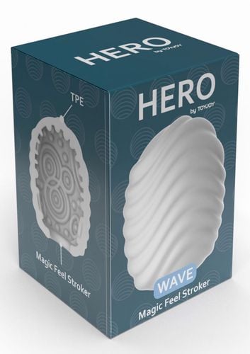 masturbator mini toyjoy hero wave biały tpe na Arena.pl