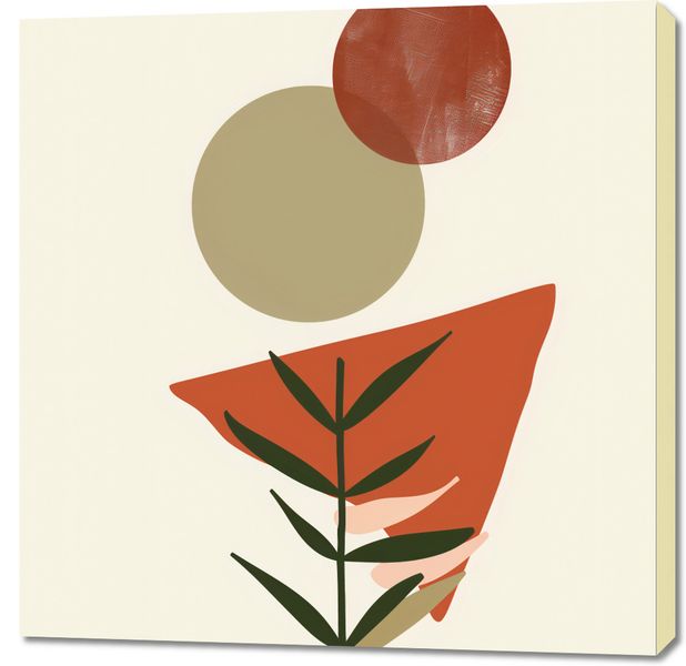 Obraz 90x90cm Organiczne Włókna zdjęcie 1