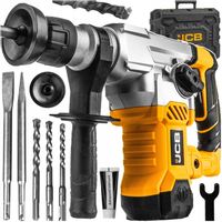 WIERTARKA UDAROWA SDS+ MOCNA 6J MŁOTOWIERTARKA 1500W Z UDAREM WALIZKA JCB