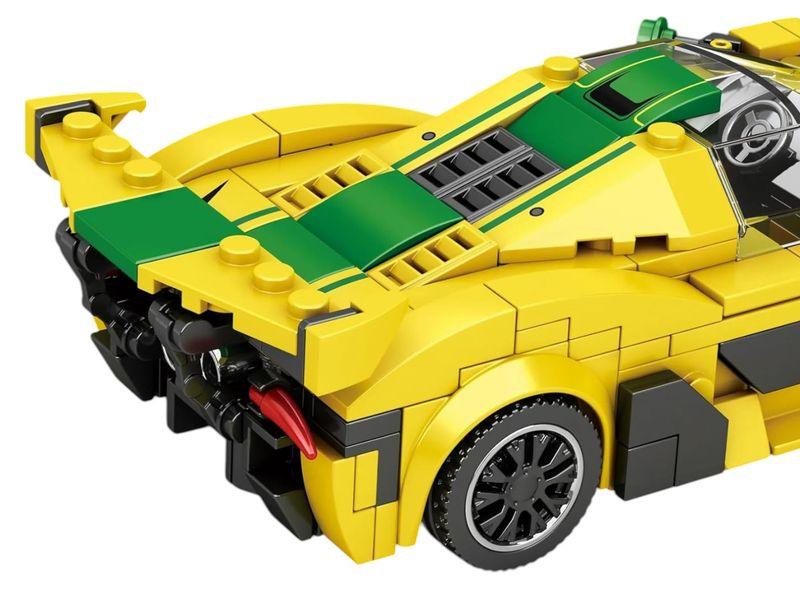 Zestaw Klocków Technicznych Auto Sportowe Żółte 368El. zdjęcie 1