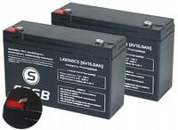 2x bezobsługowy AKUMULATOR żelowy bateria AGM 6V 15Ah ups zabawka pojazd