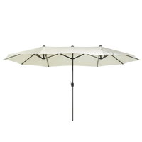 Parasol ogrodowy 270 x 460 cm beżowy SIBILLA
