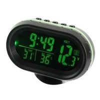 Cyfrowy termometr samochodowy Zegar Dc 12V Zielony