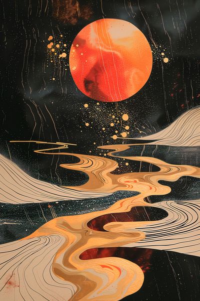 Plakat 40x60cm Planetarny Taniec zdjęcie 1