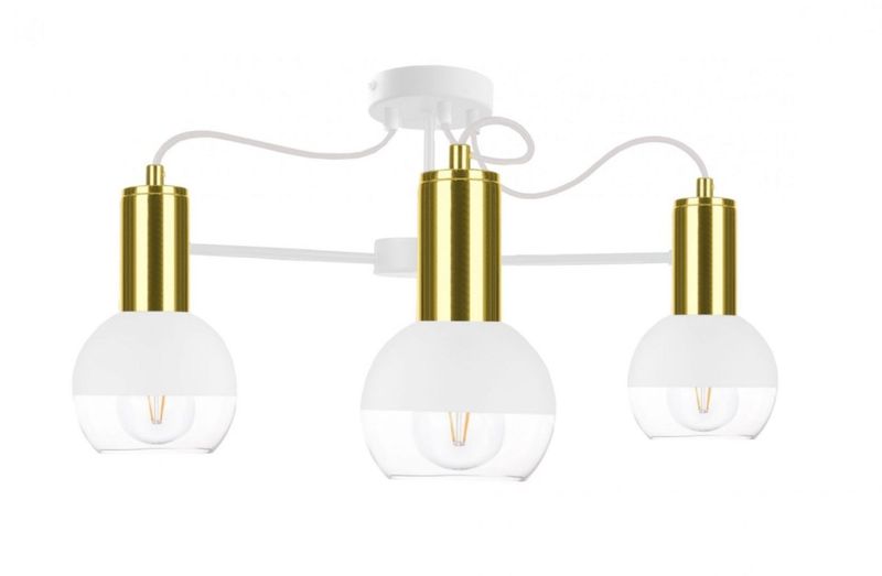 Lampa sufitowa 3xE27 ARNE WHITE/GOLD zdjęcie 1