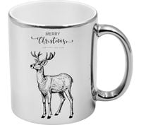 KUBEK SREBRNY PREMIUM PREZENT ŚWIĄTECZNY BOŻE NARODZENIE MIKOŁAJKI