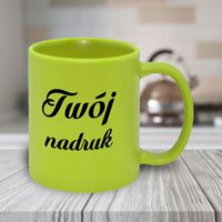 Zielony kubek matowy FULL COLOR z Twoim nadrukiem