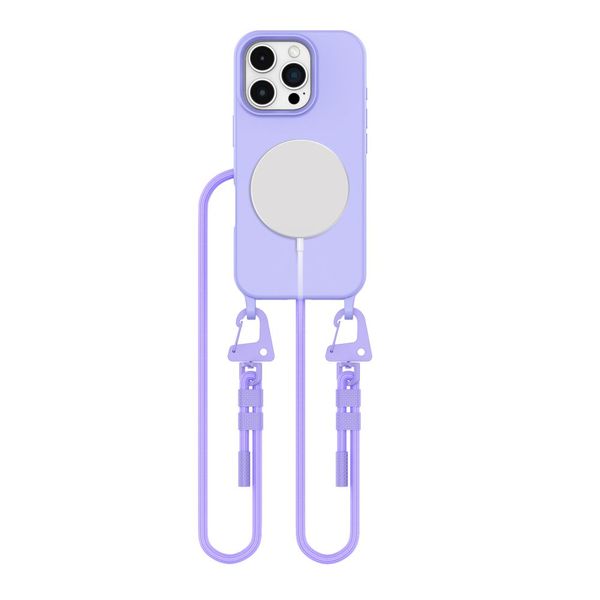 tech-protect magnecklace magsafe iphone 16 pro lavender zdjęcie 1