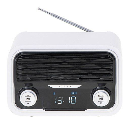 Adler | Radio Bluetooth | AD 1185 | AUX in | Biały na Arena.pl